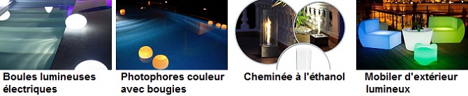 Boules lumineuses étanches