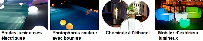 Boules lumineuses étanches
