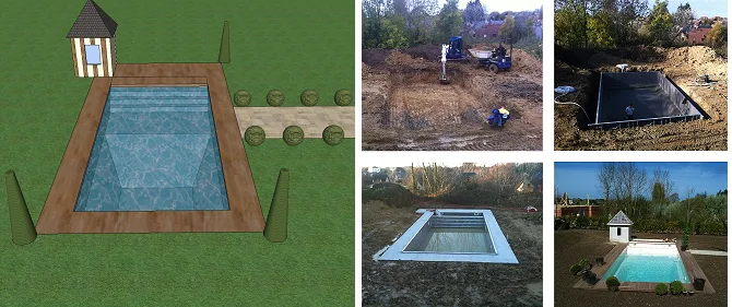 Conception d'un projet piscine paysagée